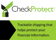 CheckProtect - Trackable shipping that helps protect your financial information