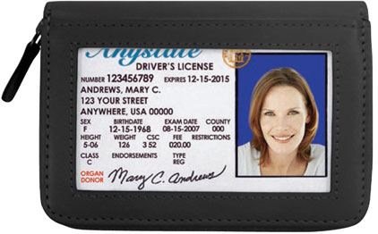 Zippered Wallet - Black 1